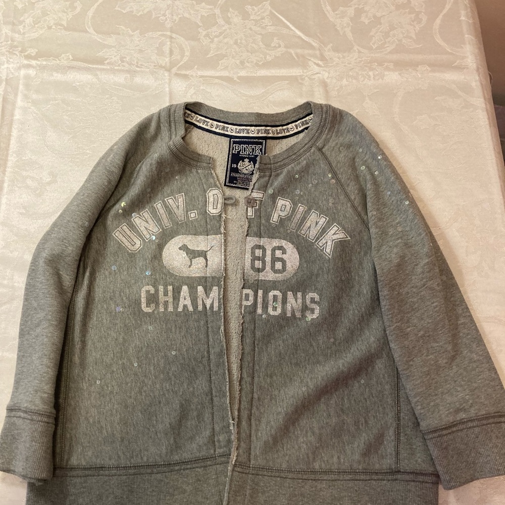 Med VS/Pink sparkly jacket, NWOT. Adorable!